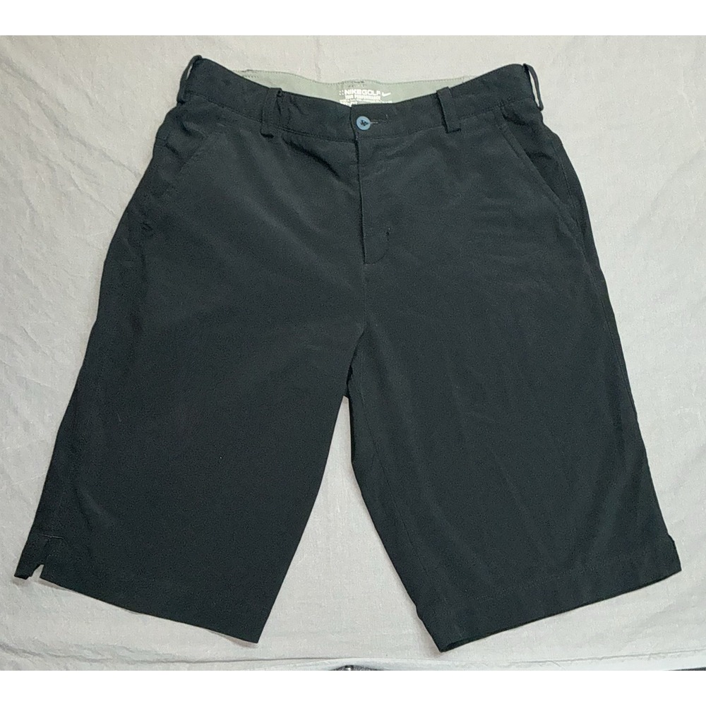 NIKE DRI FIT GOLF SHORTS BLACK SIZE L